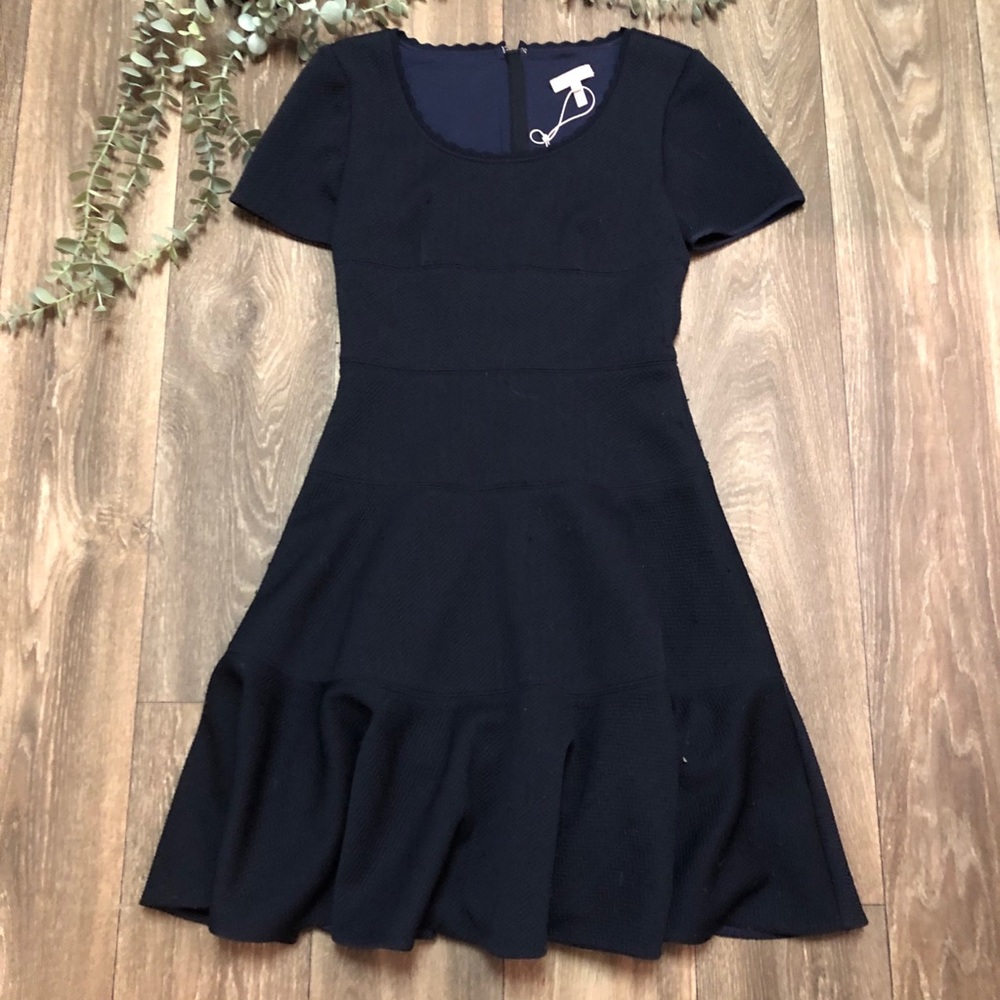 MOVING SALE NWT Rebecca Taylor Navy Blue Fit n Flare Dress